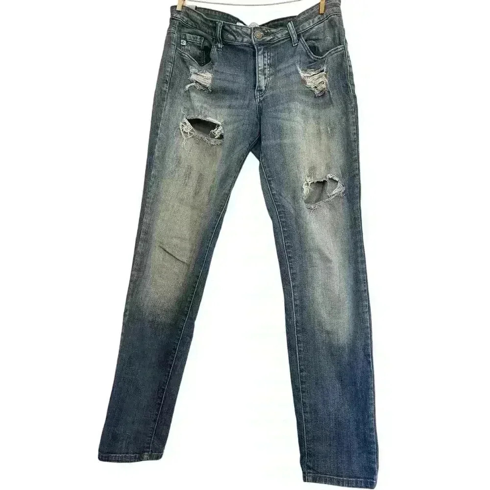 Kancan Distressed Jeans 29 Frayed With Holes women's